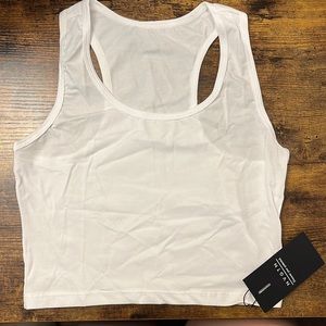 NVGTN OG Crop Tank-White